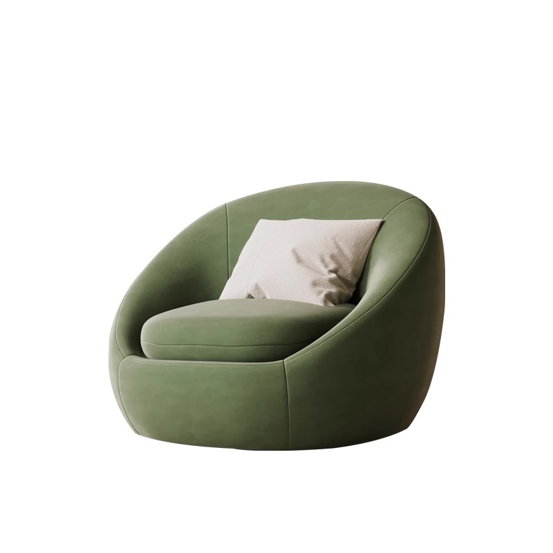Home Office Japandi - &c Modern Single Person Tufted Sofa