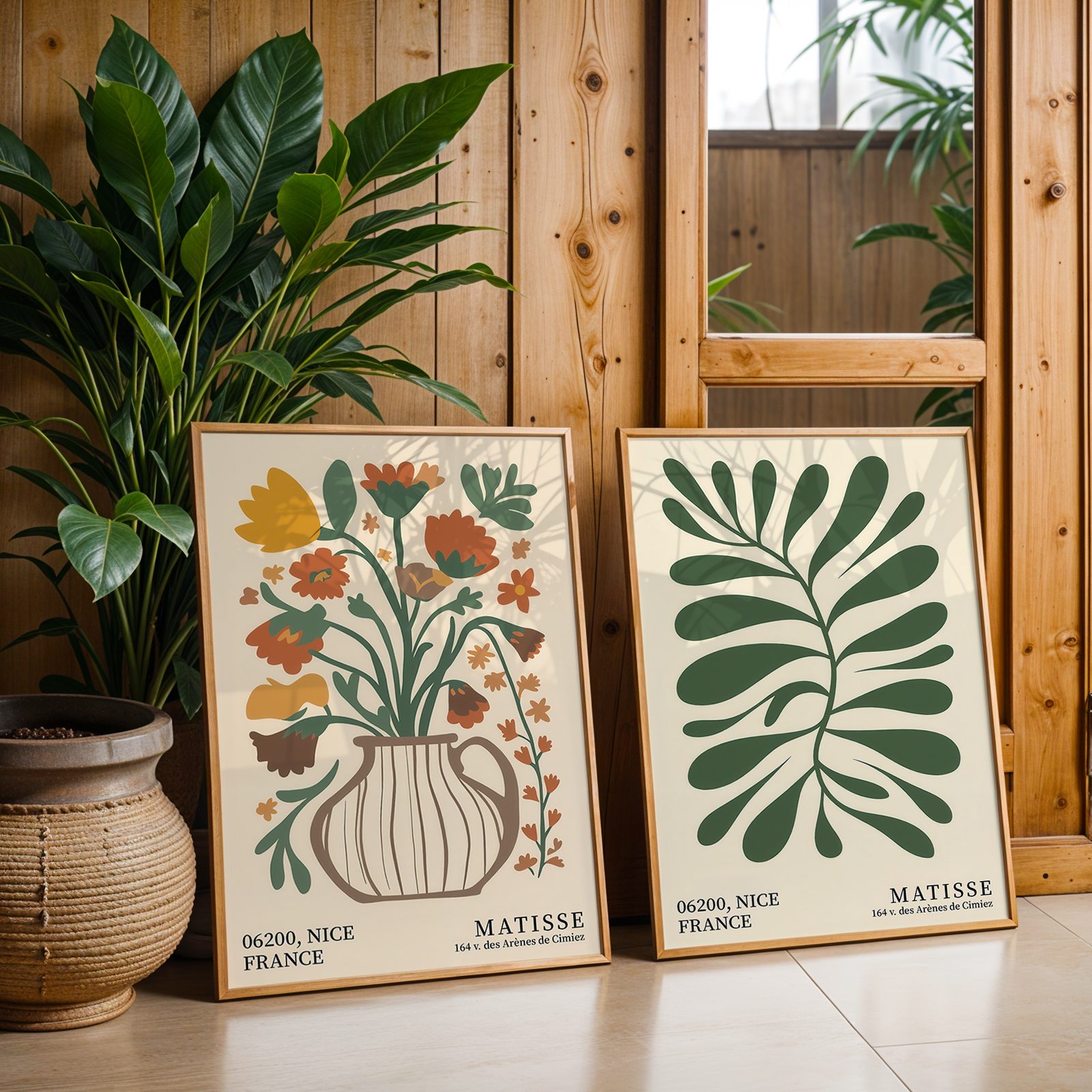 2pcs Green Bohemian Floral Can - Home Office For Two avis et prix