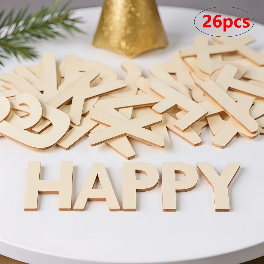 26pcs Designable Wood Letters  - Letter Tray Desk avis et prix