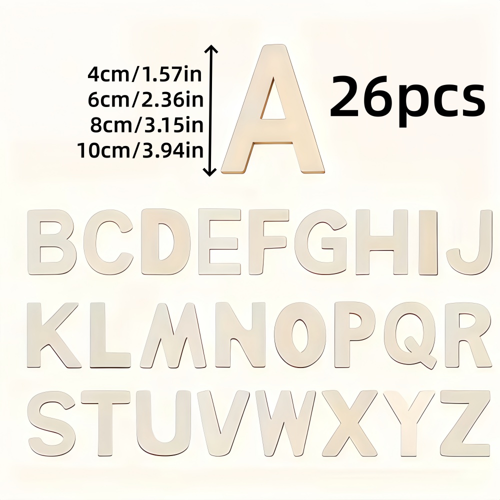 26pcs Designable Wood Letters  - Letter Tray Desk avis et prix