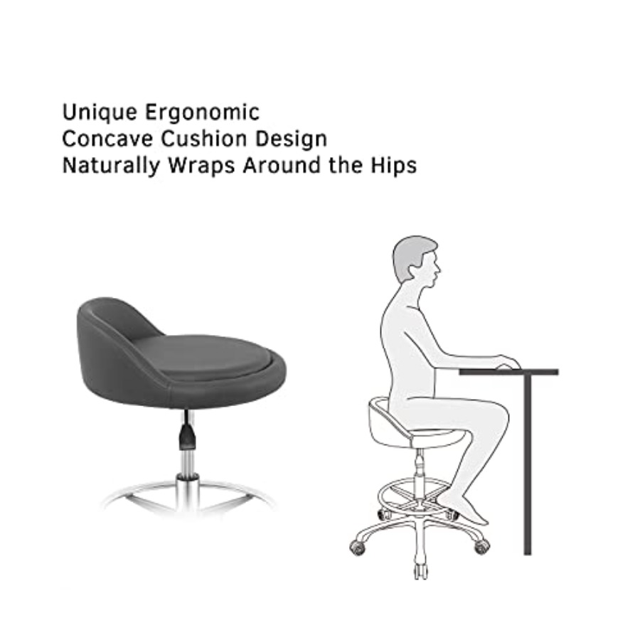 Rolling Stool Adjustable Draft - Home Office Free avis et prix