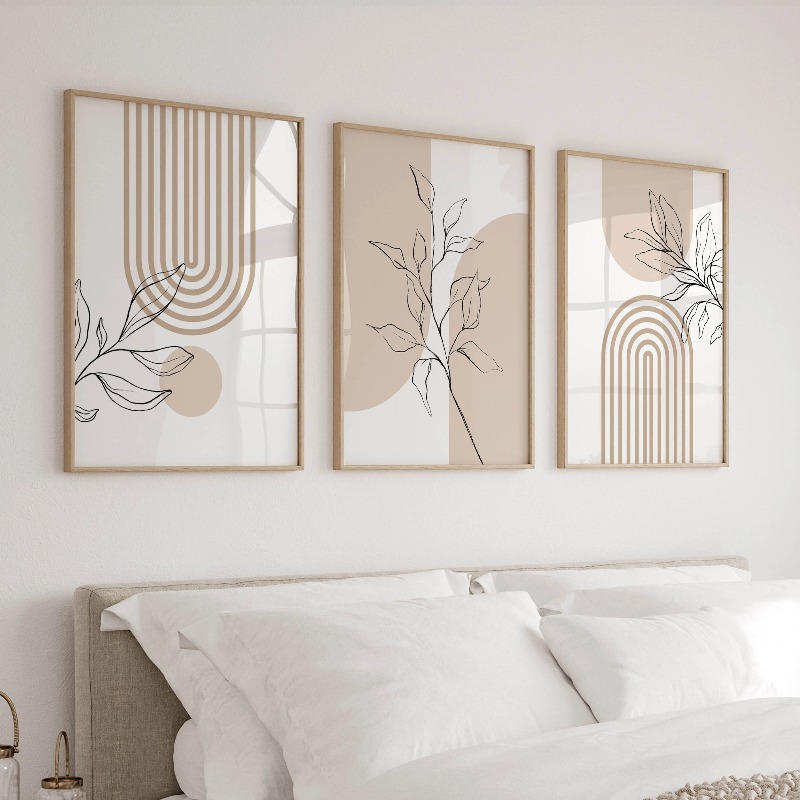 Neutral Wall Art Prints for Mo - Home Office Japandi avis et prix