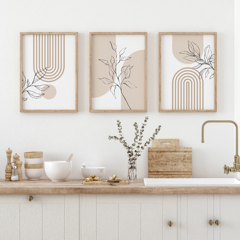 Neutral Wall Art Prints for Mo - Home Office Japandi avis et prix