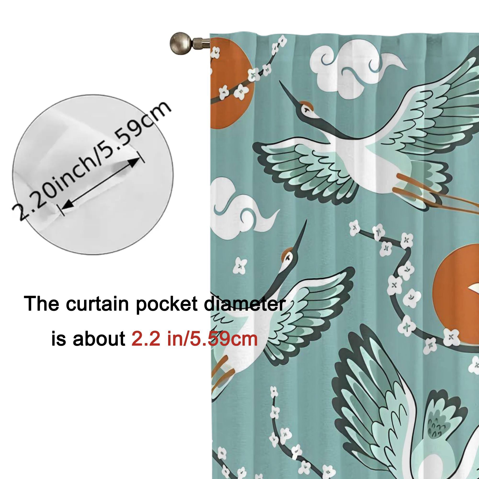 Elegant Teal Watercolor Bird C - Home Office Japandi avis et prix
