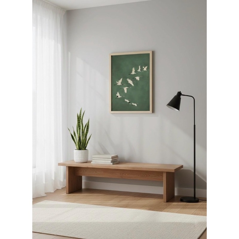 1pc Japandi Crane Vintage Love - Home Office Japandi avis et prix