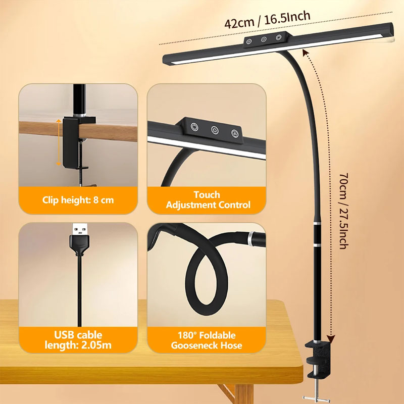 USB-Powered Clip Light LED Des - Desk Lamp Led avis et prix