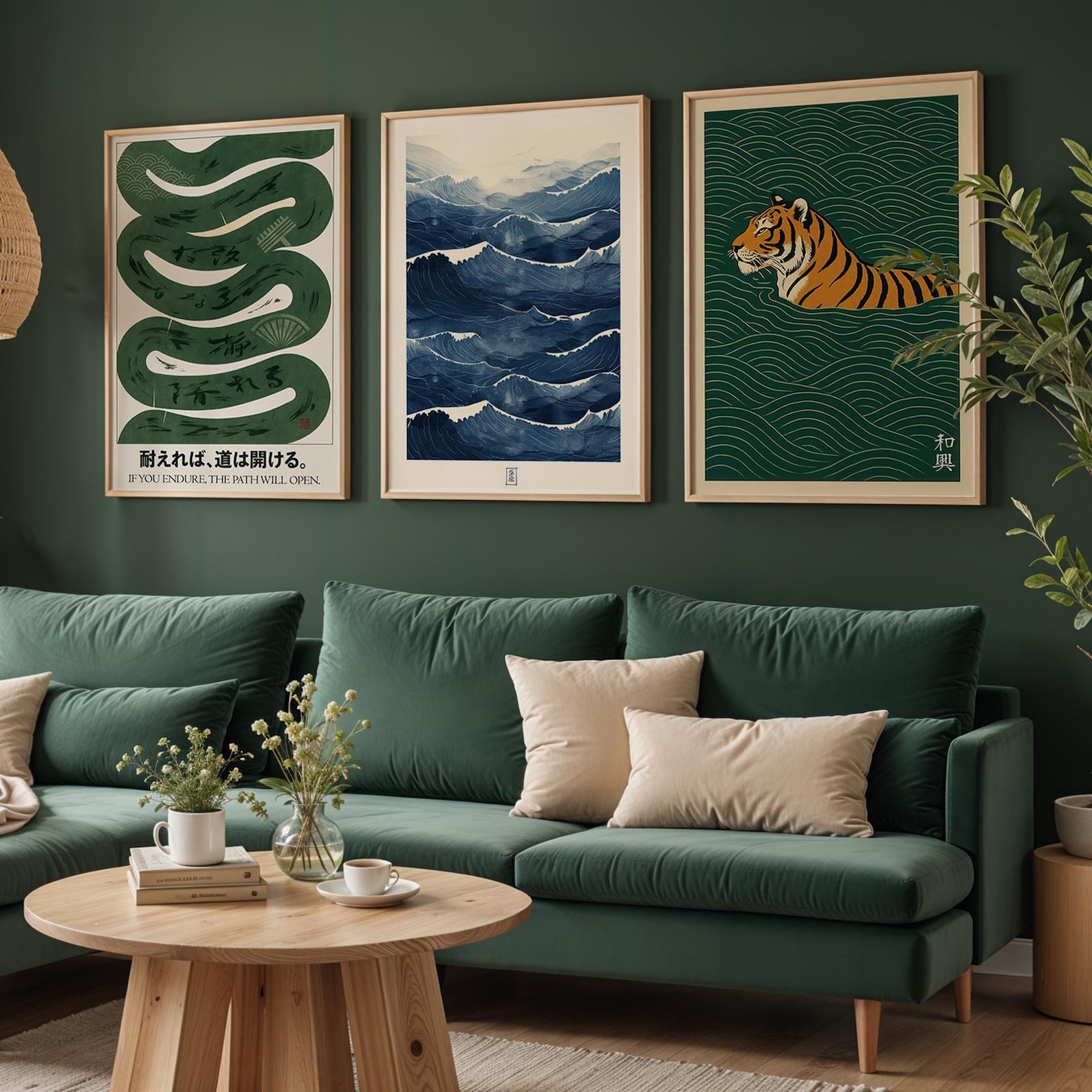 3pcs/set Japanese Canvas Wall  - Home Office Japandi avis et prix