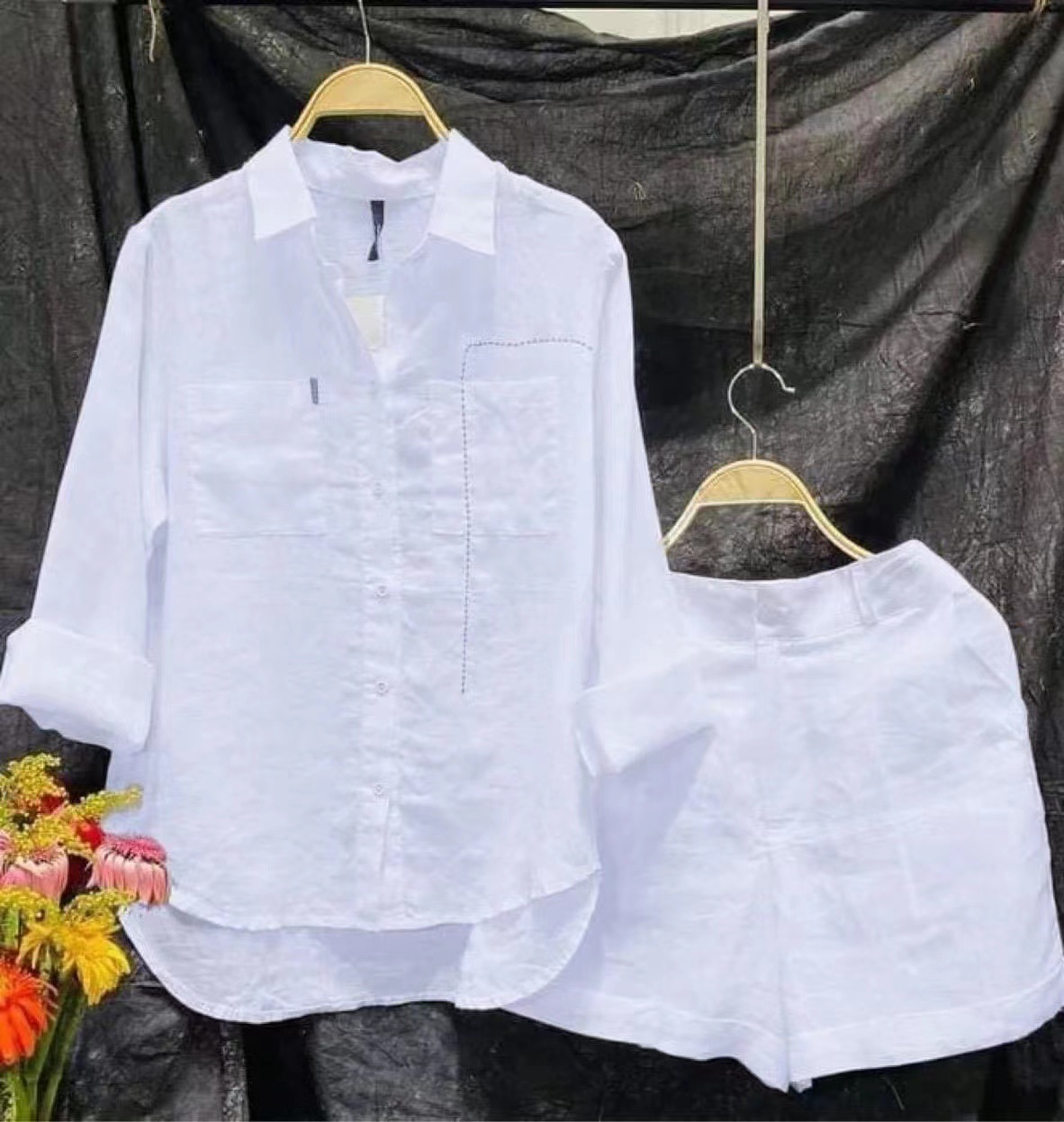 Fashion White Long Sleeve Shir - Home Office For Two avis et prix