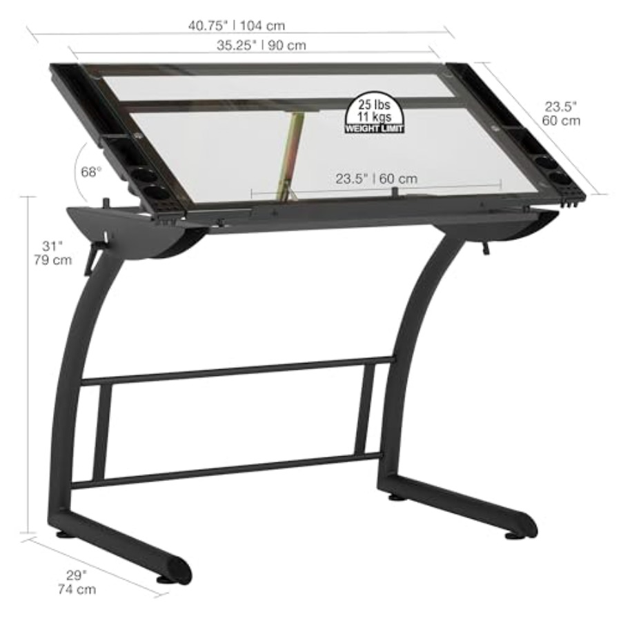 Triflex Drawing Table Sit to S - Home Office Free avis et prix