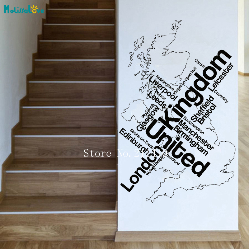 Wall Sticker Map London Unied  - Home Office Of London avis et prix