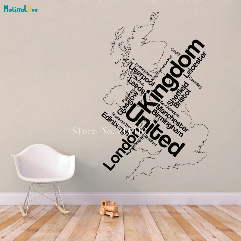 Wall Sticker Map London Unied  - Home Office Of London avis et prix