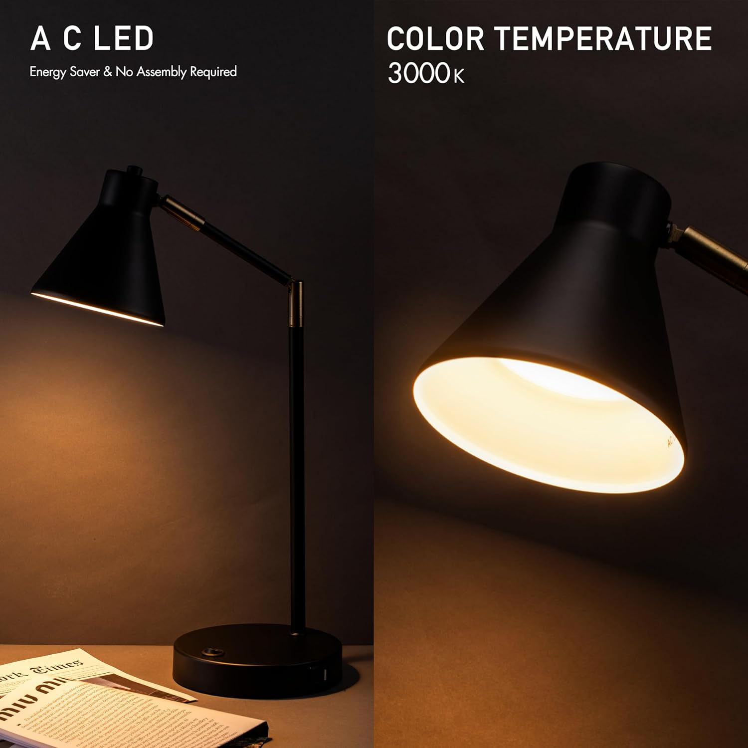 LED Desk Lamp with Dual USB Ch - Desk Lamp Led avis et prix