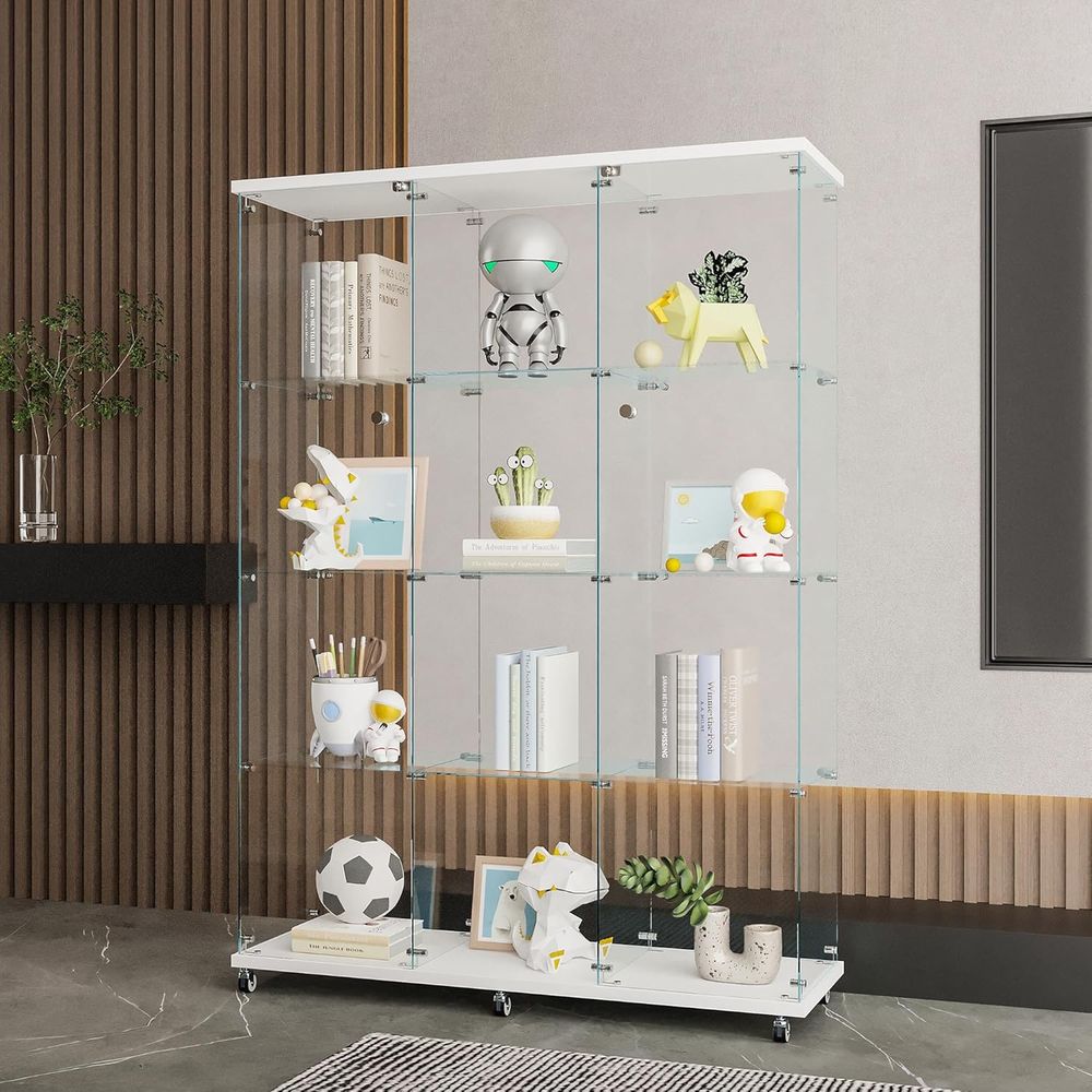 Extra Large Glass Display Cabi - Home Office Free avis et prix