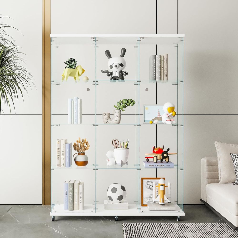Extra Large Glass Display Cabi - Home Office Free avis et prix