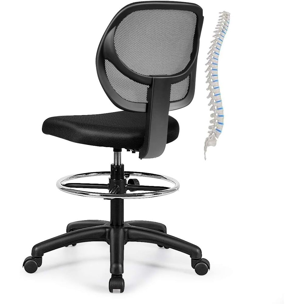 Ergonomic Black Mesh Swivel Of - Home Office Free avis et prix