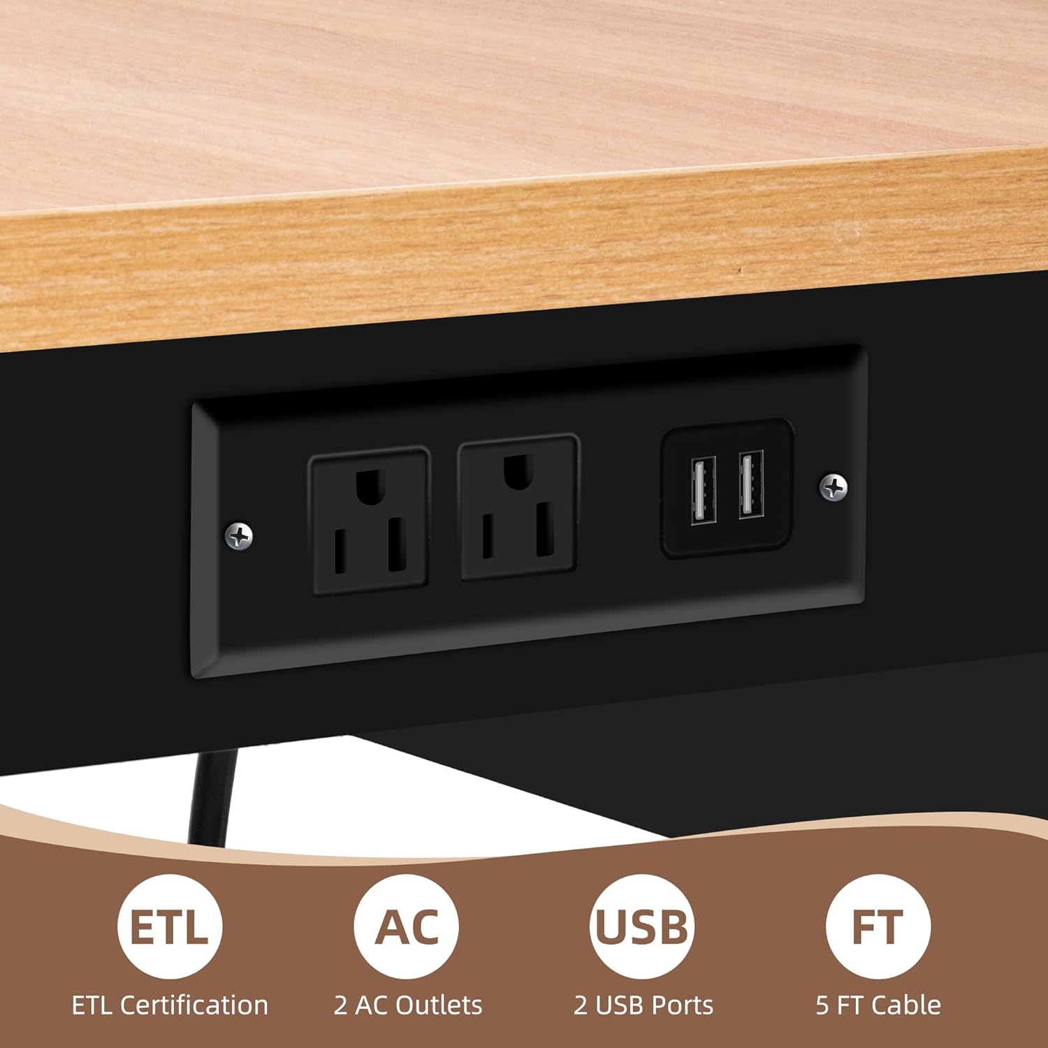 Adjustable Workbench With Powe - Home Office Work Table avis et prix
