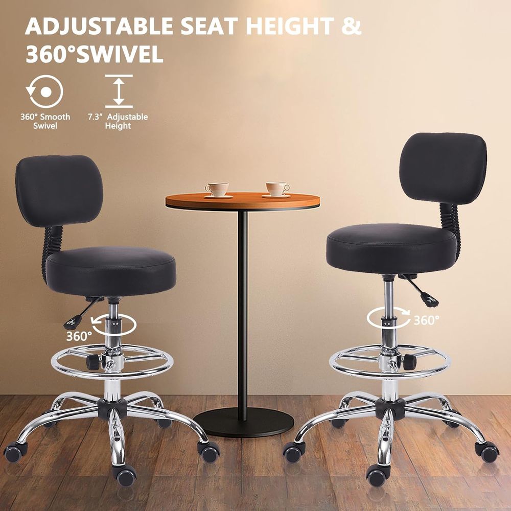 Adjustable Swivel Bar Stool wi - Home Office Free avis et prix