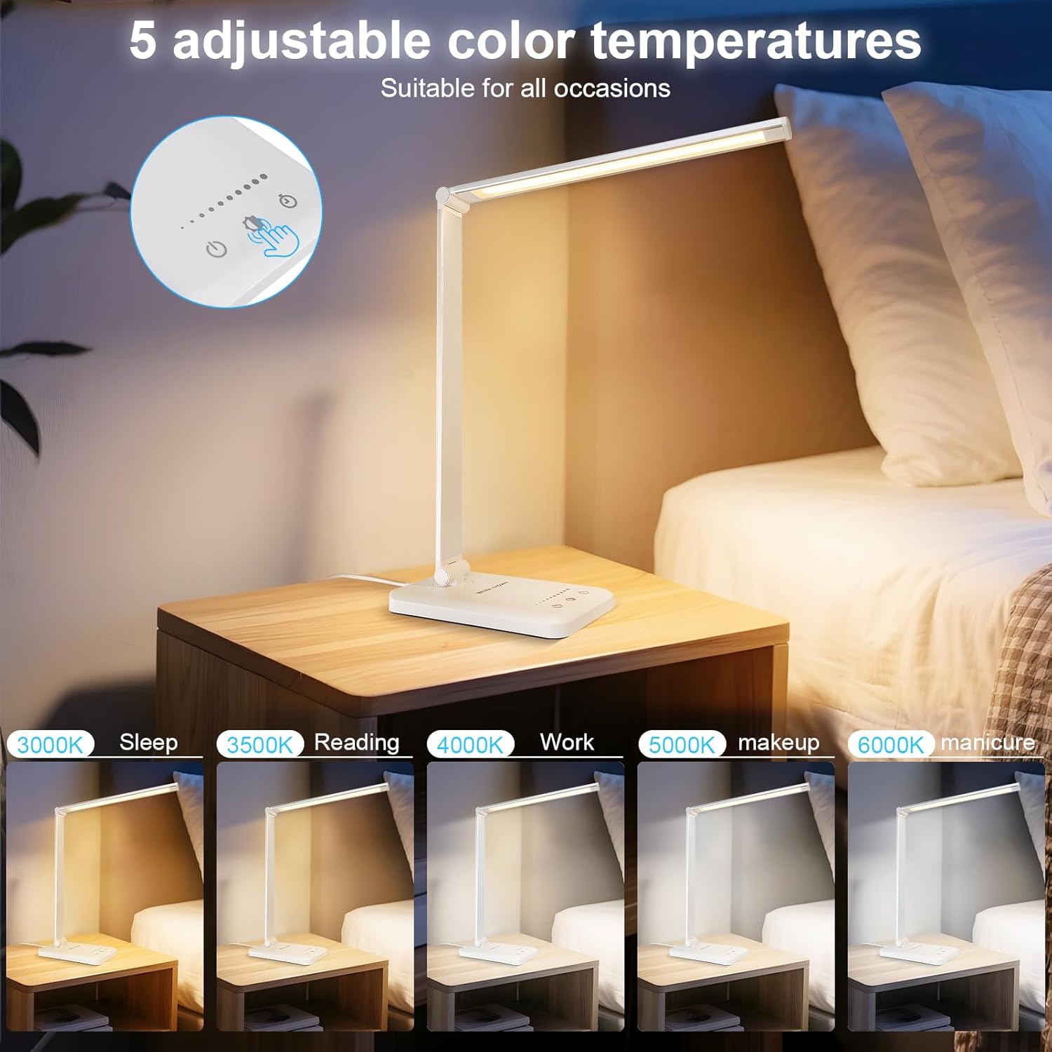 LED Desk Lamp Dimmable Touch C - Desk Lamp Led avis et prix