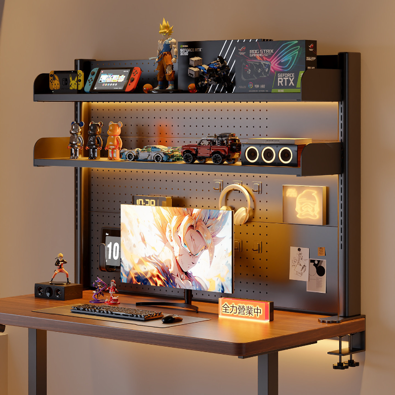 Clamp on Desk Shelf with Pegbo - Home Office Work Table avis et prix