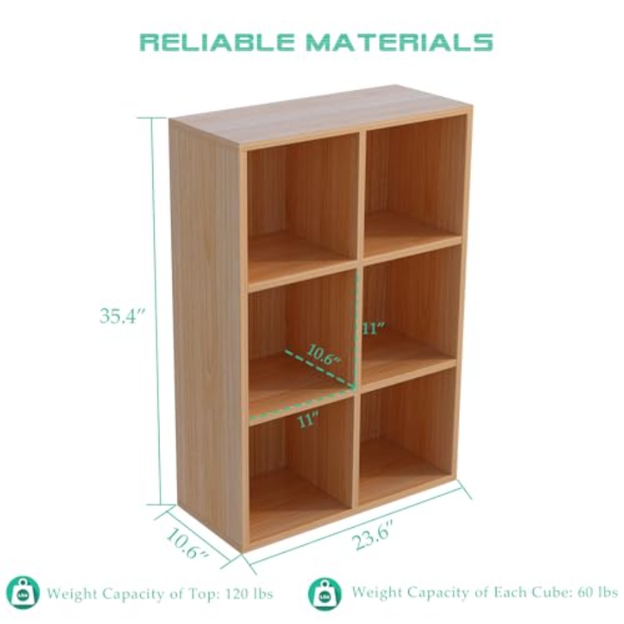 6-Cube Storage Shelf Bookcase  - Home Office Free avis et prix