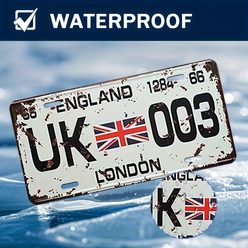 Vintage London UK License Plat - Home Office Of London avis et prix