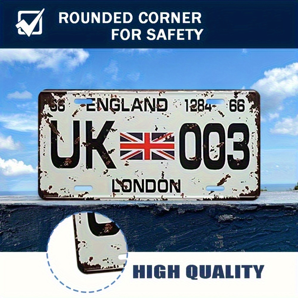 Vintage London UK License Plat - Home Office Of London avis et prix