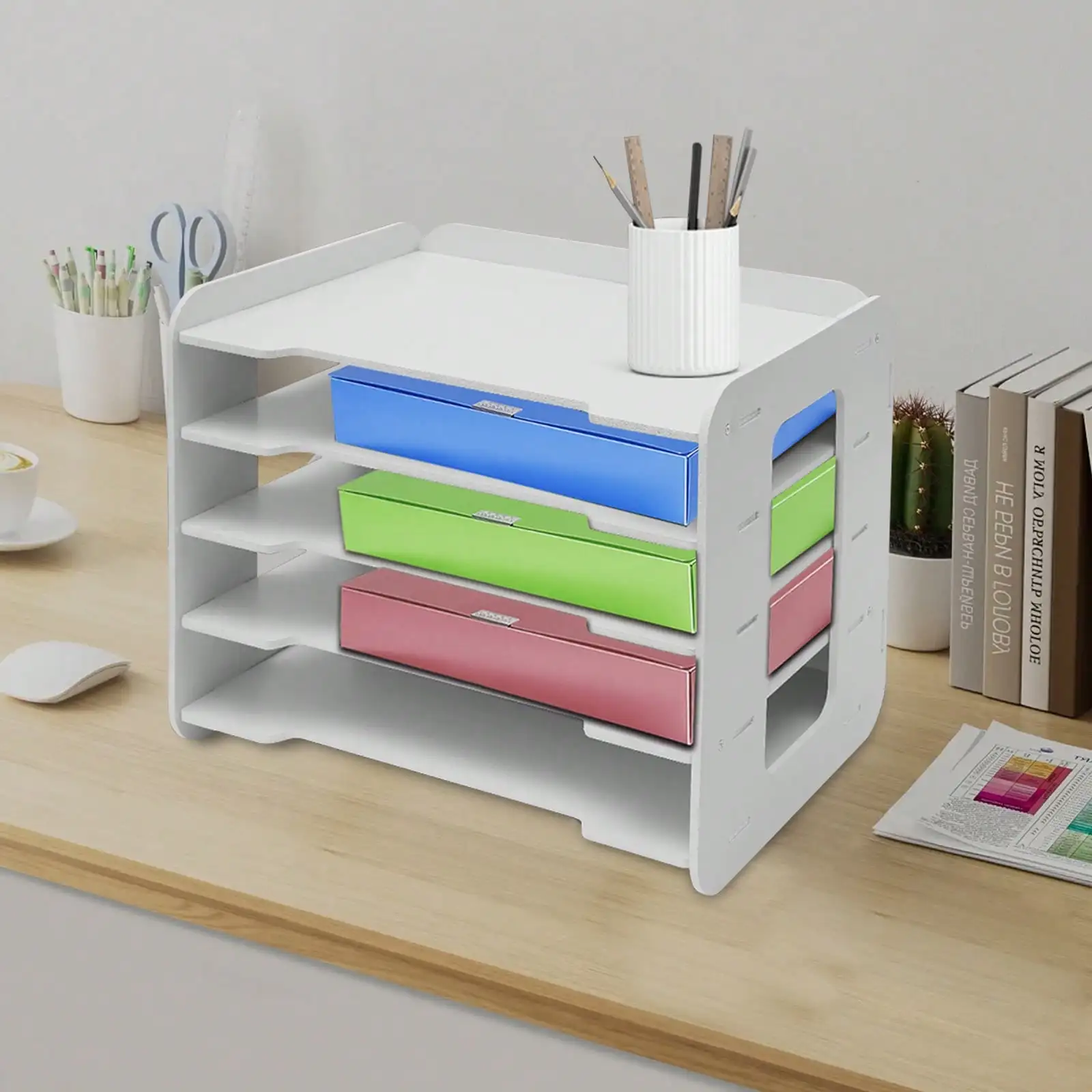 Letter File Organizer, 5-Tier  - Letter Tray Desk avis et prix