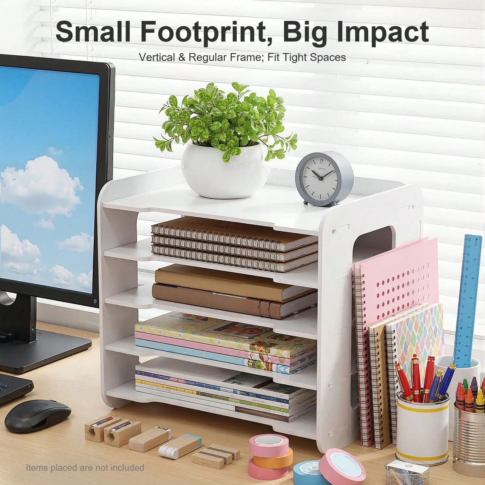 Letter File Organizer, 5-Tier  - Letter Tray Desk avis et prix