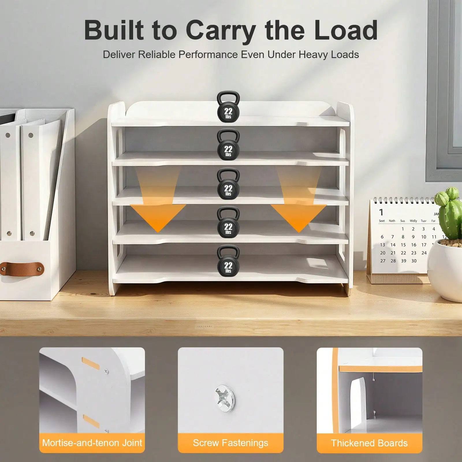 Letter File Organizer, 5-Tier  - Letter Tray Desk avis et prix