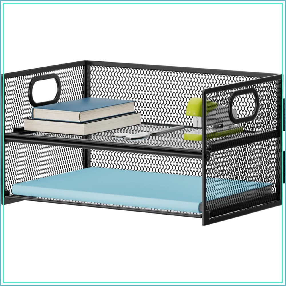 2 Tier Mesh Paper Organizer Le - Letter Tray Desk avis et prix