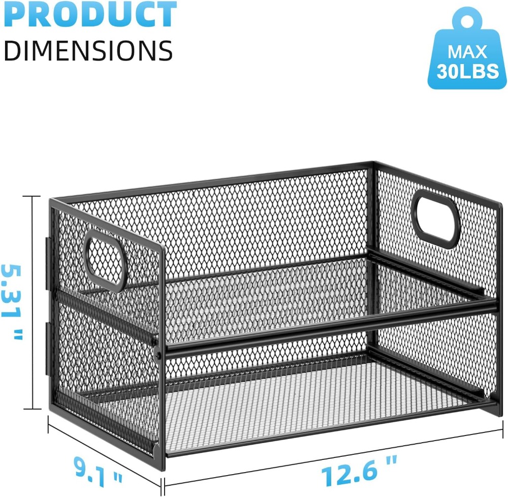 2 Tier Mesh Paper Organizer Le - Letter Tray Desk avis et prix