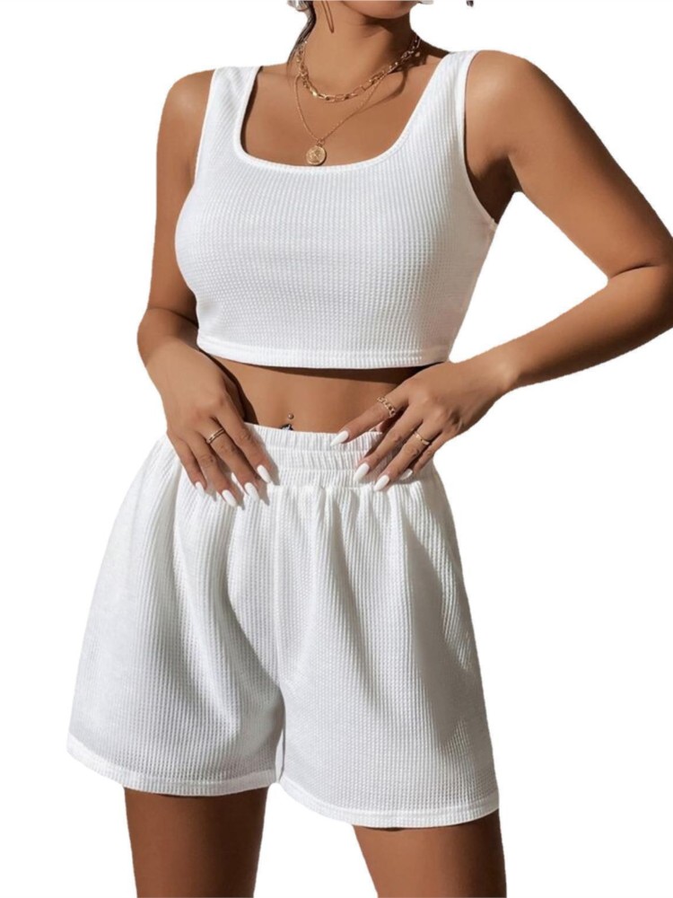 Sleeveless Vest Round Neck Cas - Home Office For Two avis et prix