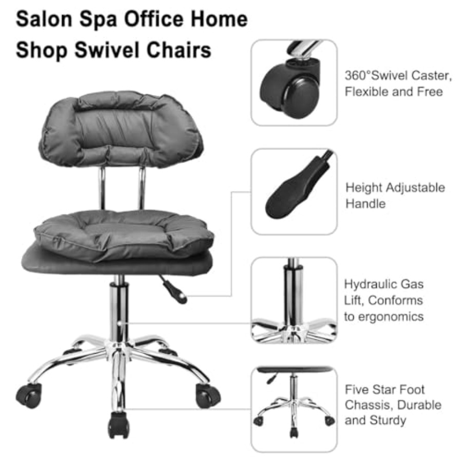 Rolling Stool Backrest Thick S - Home Office Free avis et prix