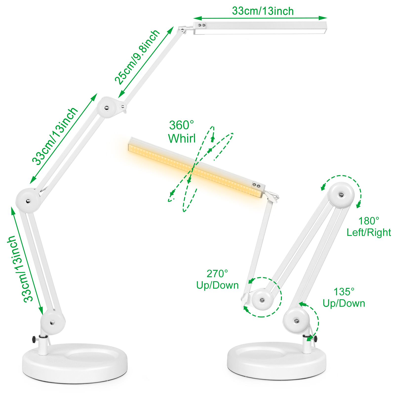 EOOKU EU/US 12V Table Lamp wit - Home Office Work Table avis et prix