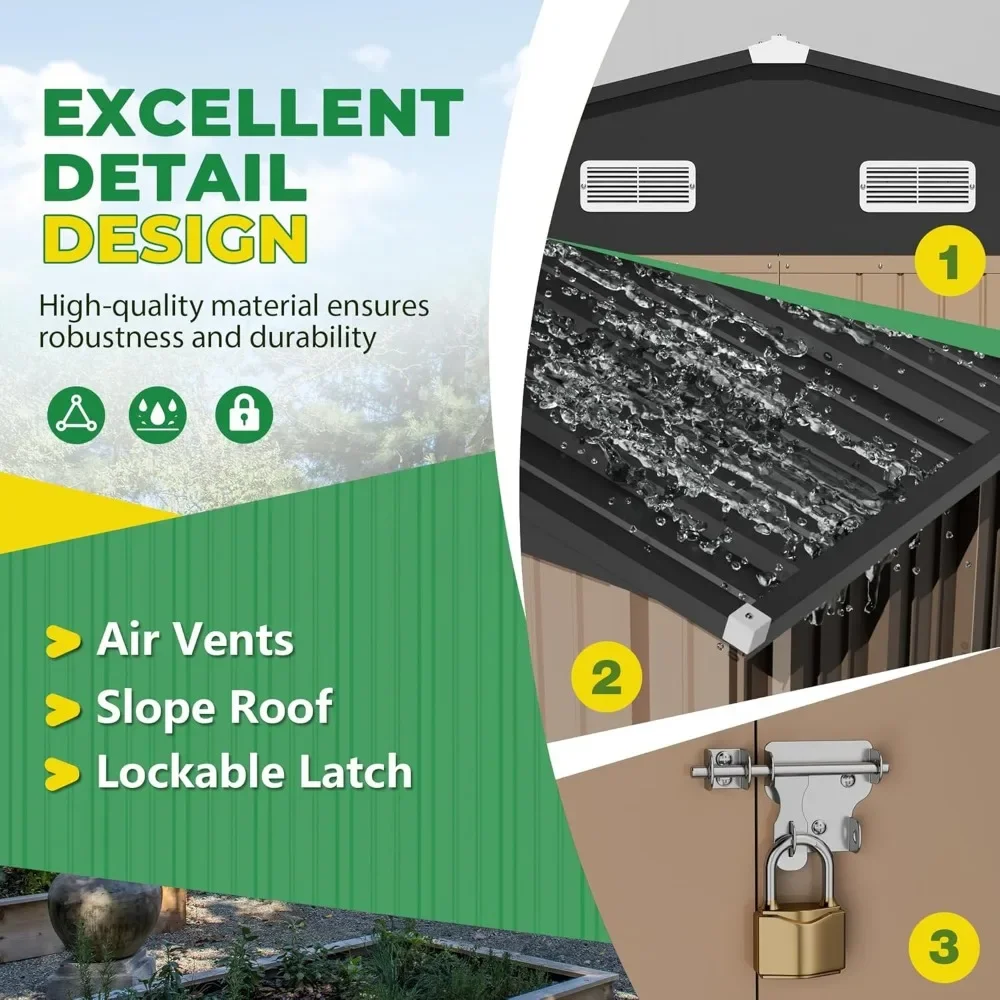8 X 10 Ft Outdoor Storage Shed - Home Office Shed avis et prix