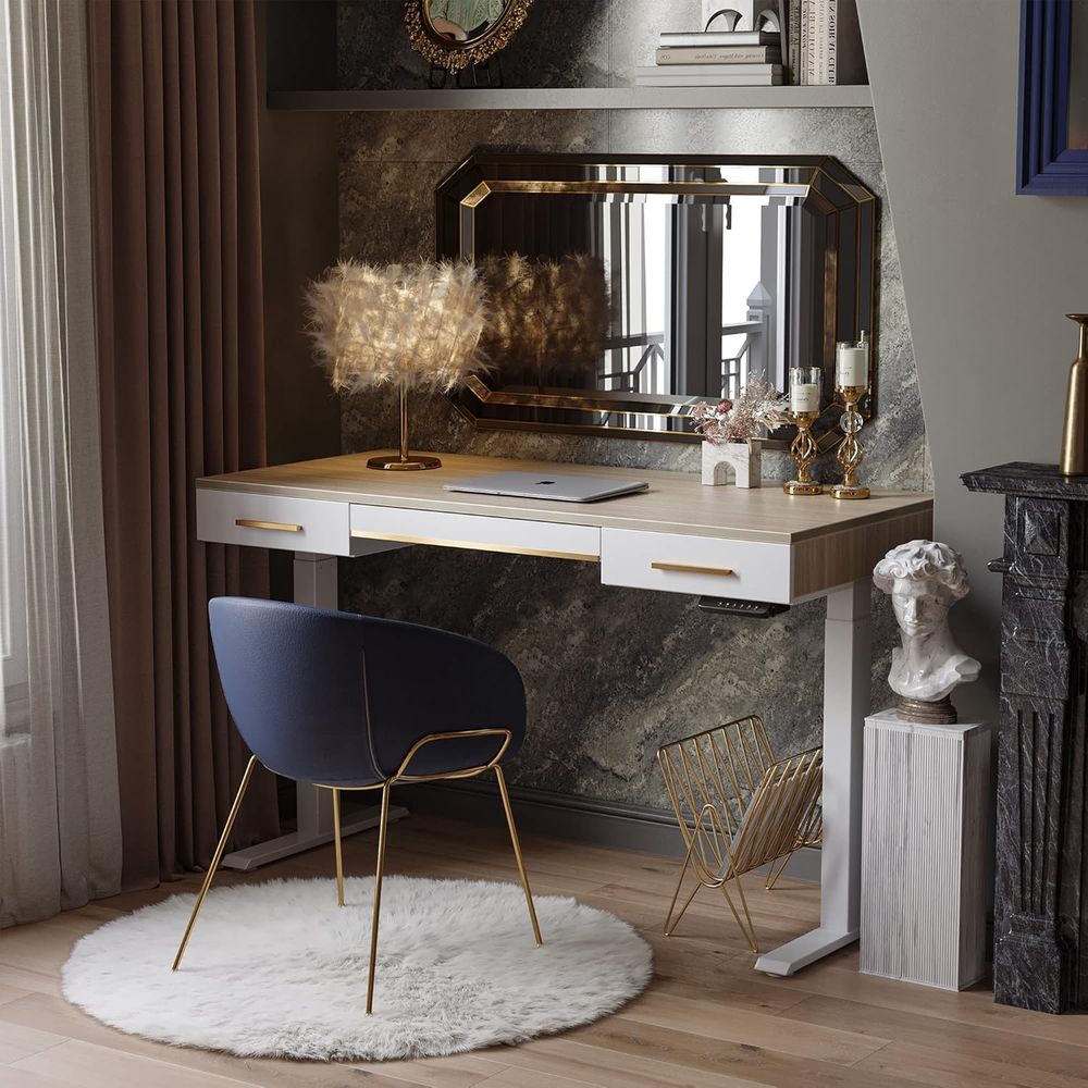Electric Standing Desk, 3 Draw - Home Office Free avis et prix