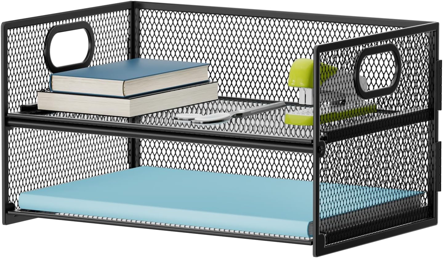 2-Tier Mesh Letter Tray with H - Letter Tray Desk avis et prix