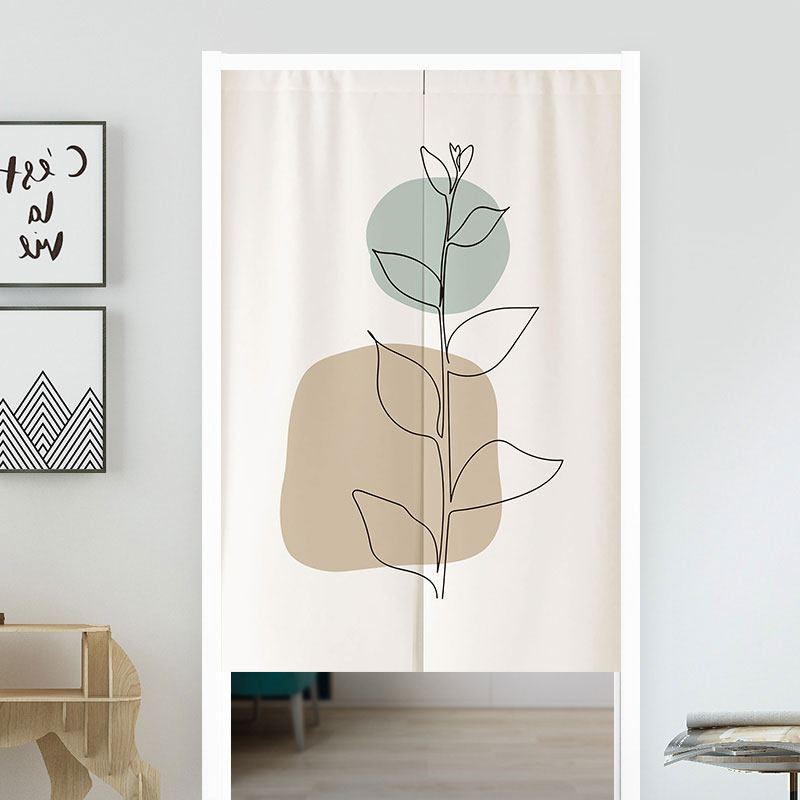VIKAMA Boho Green Leaf Print N - Home Office Japandi avis et prix