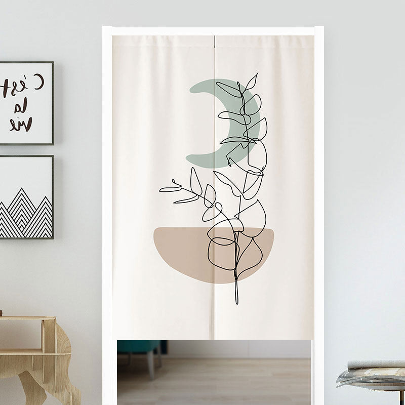 VIKAMA Boho Green Leaf Print N - Home Office Japandi avis et prix