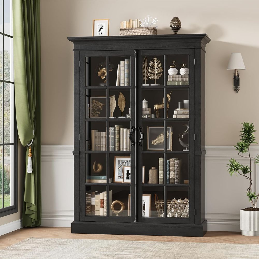 65 Tall Display Cabinet with A - Home Office Free avis et prix