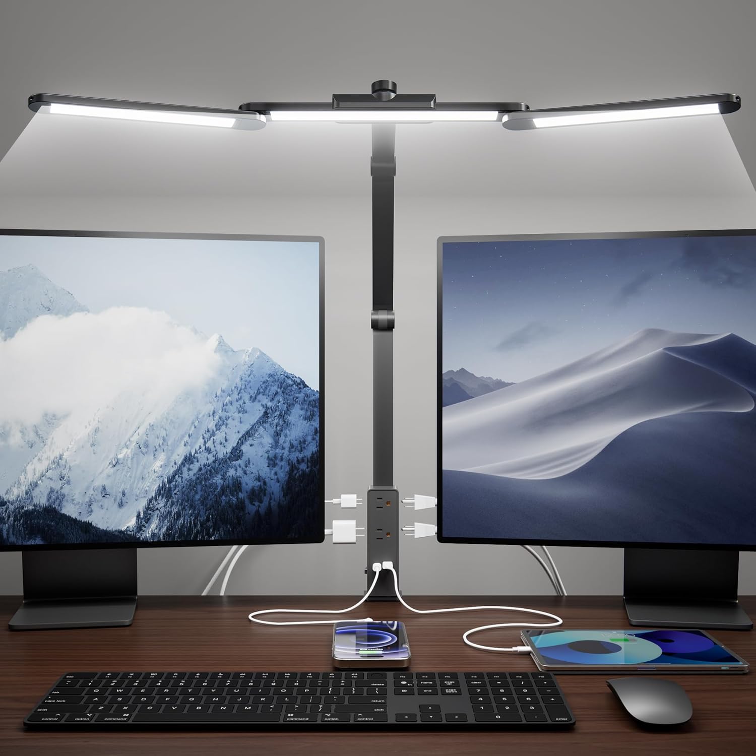 LED Desk Lamp with Power Strip - Desk Lamp Led avis et prix