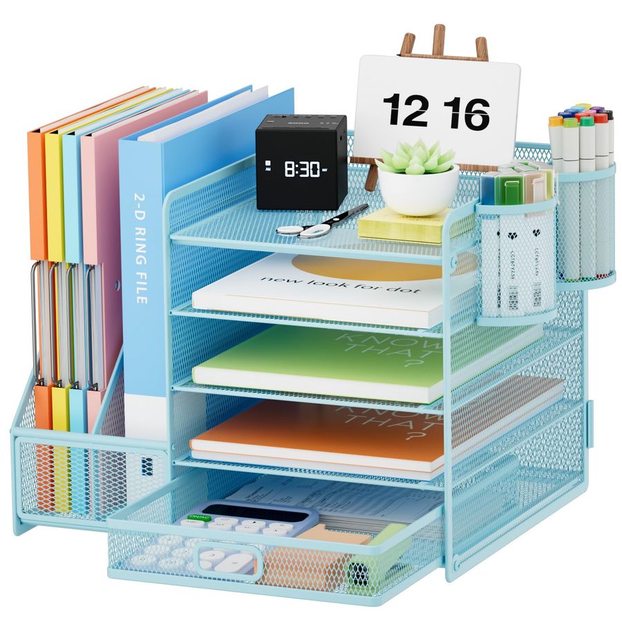 Desk Organizer with File Holde - Letter Tray Desk avis et prix
