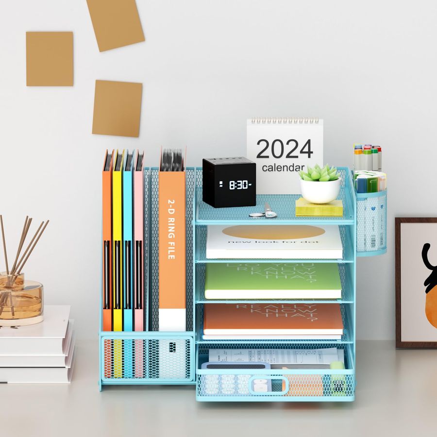 Desk Organizer with File Holde - Letter Tray Desk avis et prix
