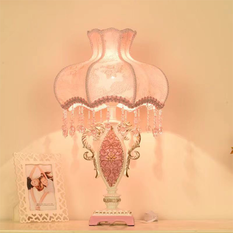 European Pink Table Lamp Luxur - Desk Lamp Led avis et prix