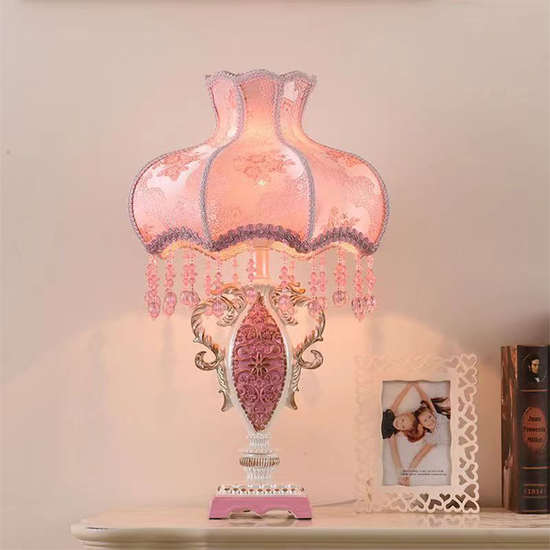 European Pink Table Lamp Luxur - Desk Lamp Led avis et prix