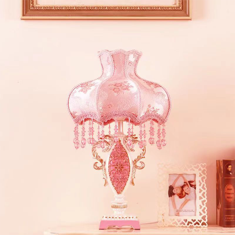 European Pink Table Lamp Luxur - Desk Lamp Led avis et prix