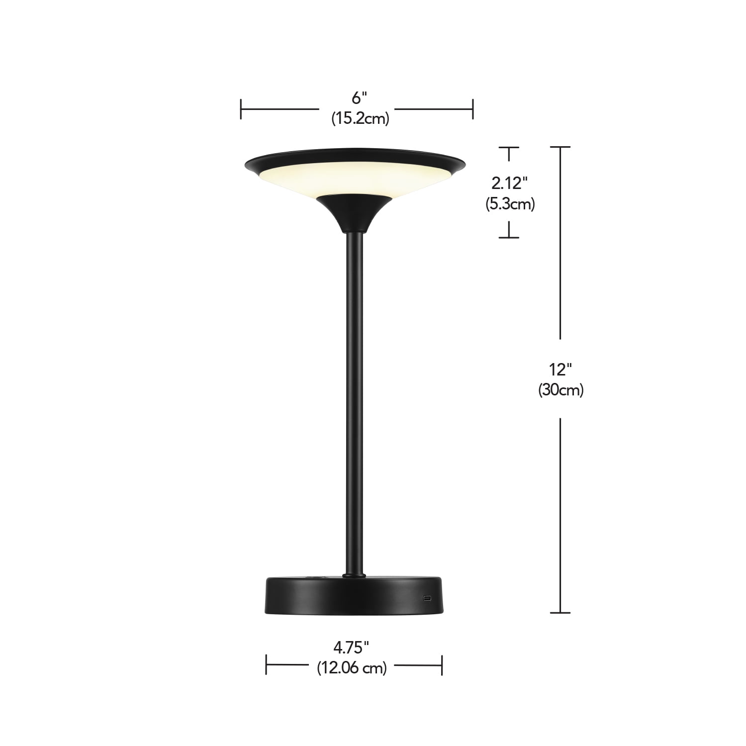 12 Inch Black 1.5W Integrated  - Desk Lamp Led avis et prix